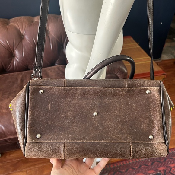 SOLDSOLDSOLD Leather hand painted vintage Piel bag - Picture 8 of 10